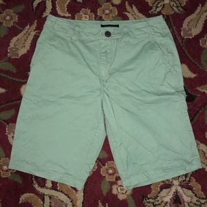 Aeropostale Slim Fit Shorts // Pale Green